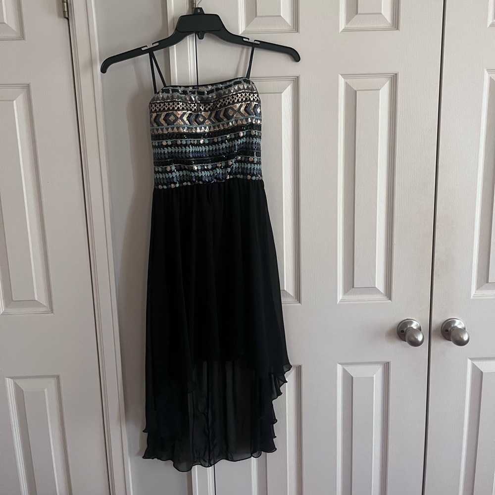 Strapless mini dress